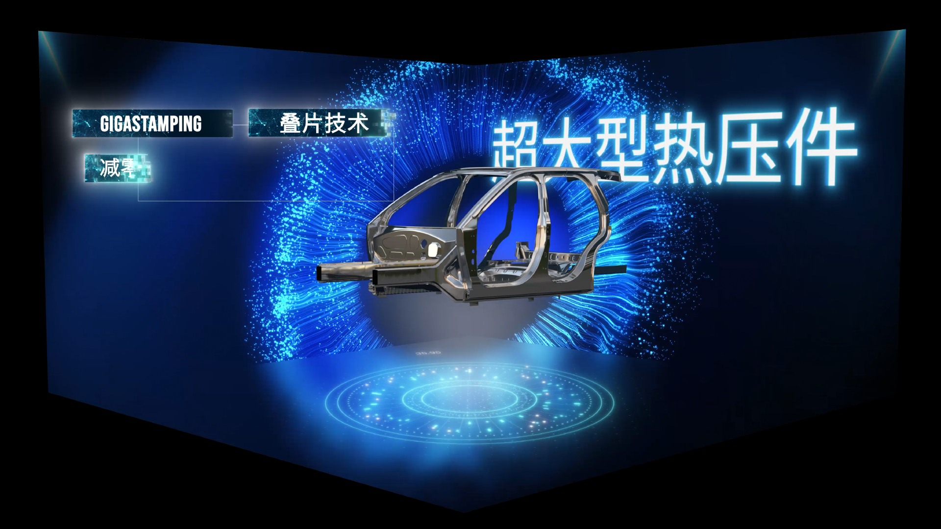 Composición 3D Chino, Show Inmersivo, Auto Shanghai 2023 | Gestamp